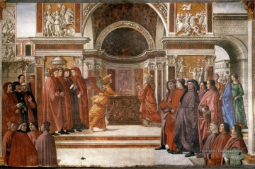  ange - Ange apparaissant à Zacharias Renaissance Florence Domenico Ghirlandaio